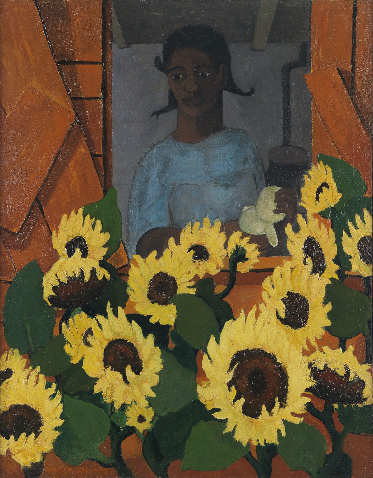 WALTER WILLIAMS (1920 - 1988) Sunflower Girl.